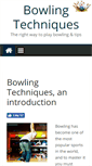 Mobile Screenshot of bowlingtechniques.net