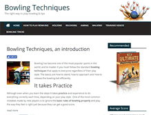 Tablet Screenshot of bowlingtechniques.net